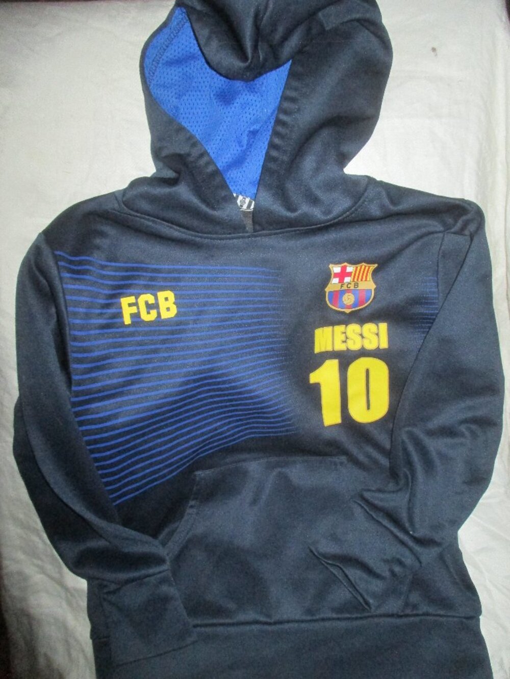FC Barcelona Hoodie YOUTH KIDS Size Small- Messi